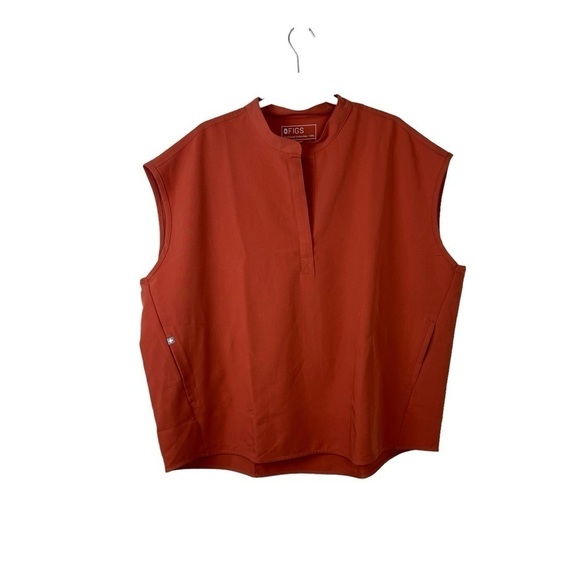 Figs Terracota Rafaela Scrub Top - Picture 1 of 5